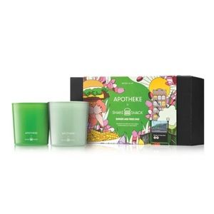 NEW Limited SHAKE SHACK X APOTHEKE Set of 2 5 oz Candles 25 - 35 hours burn time